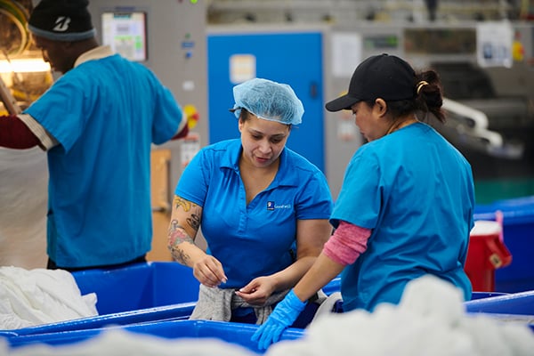 Learn about us! Goodwill Laundry & Linen Services is a non-profit, HLAC accredited operation, which means you’ll benefit from our high-quality standards and our philosophy of continuous process improvement.